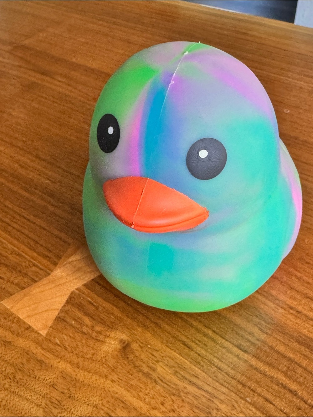 Sunny Days Squeezy Jumbo Tie Dye Squishy Duck Stress Toy Sensory Fidget NWT